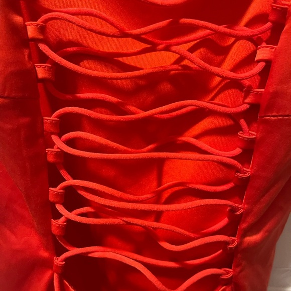 Fashion Nova Bold Orange Dress - Picture 3 of 6